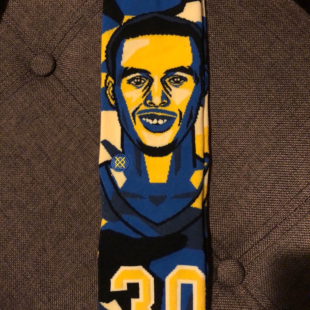 Stance Steph Curry Warriors Socks Large